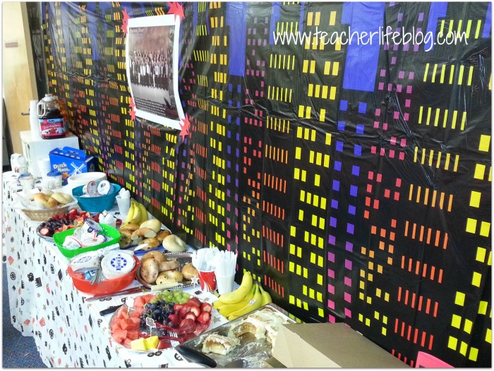 break room buffet